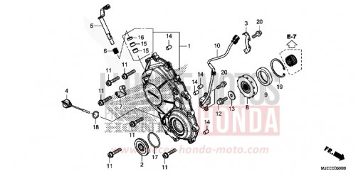 RIGHT CRANKCASE COVER CB650FE de 2014